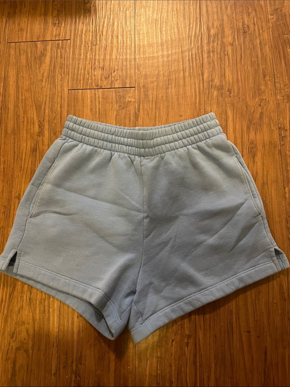 Blue Abercrombie Sunday sweat shorts